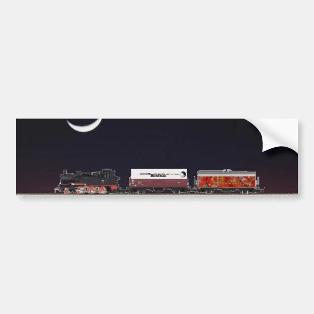 Tenderlokomotive Bumper Sticker Bildekal (Framsidan)