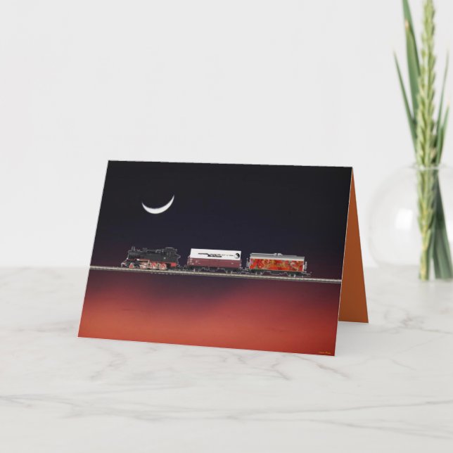 Tenderlokomotive Card Kort (Framsida)