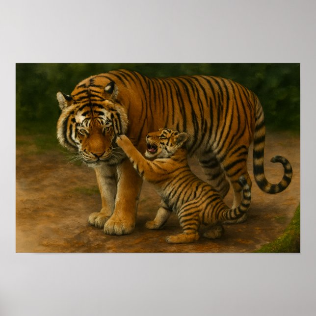 Tenderness - Parent och Unge i Forest Poster (Framsidan)