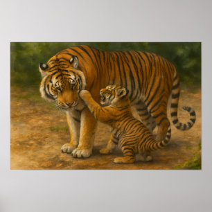 Tenderness - Parent och Unge i Forest Poster