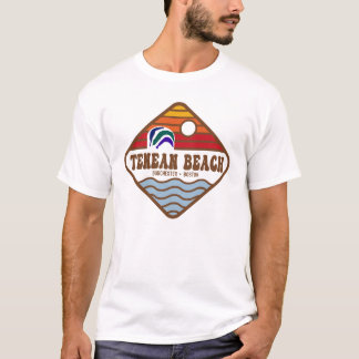 Tenean Beach Retro Diamond för lätt färgad T Shirt