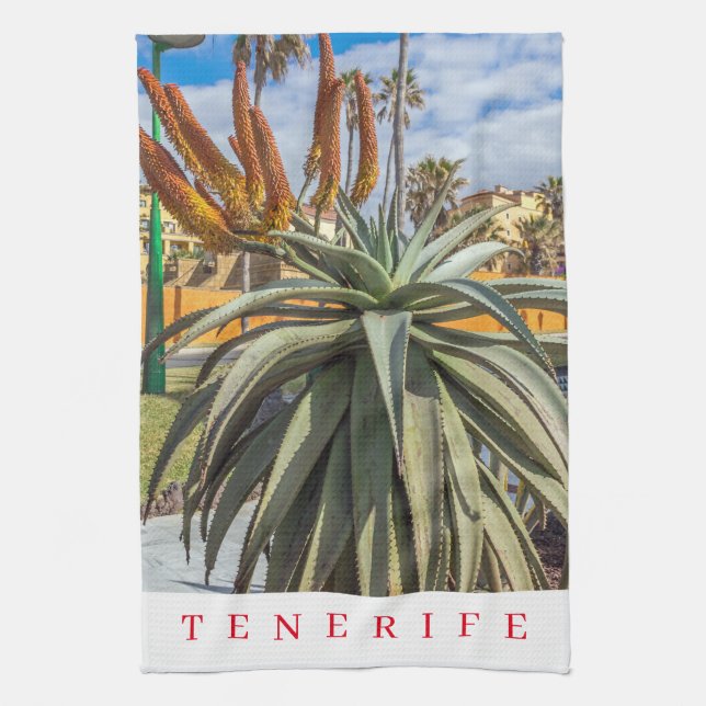 Tenerife Aloe Vera tea towel Kökshandduk (Vertikal)