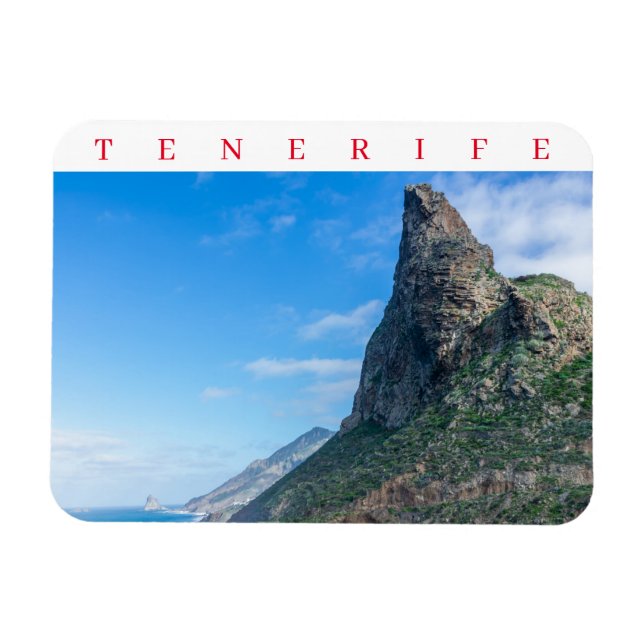 Tenerife Anaga Mountains kylmagnet Magnet (Horisontell)