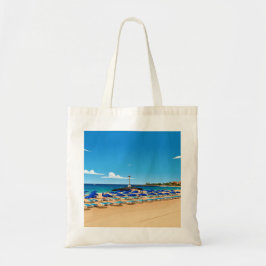 Tenerife beach view tote bag tygkasse