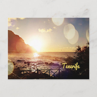 Tenerife Evening Ljus Vykort