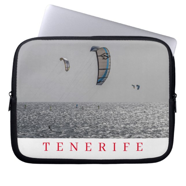 Tenerife Kite surfers view laptop fodral (Framsidan)