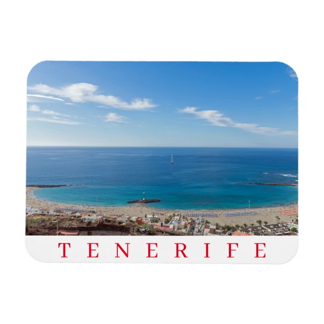 Tenerife Las Vistas Beach kylmagnet Magnet (Horisontell)