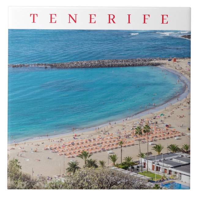 Tenerife Las Vistas visar keramiskt plattor Kakelplatta (Framsidan)