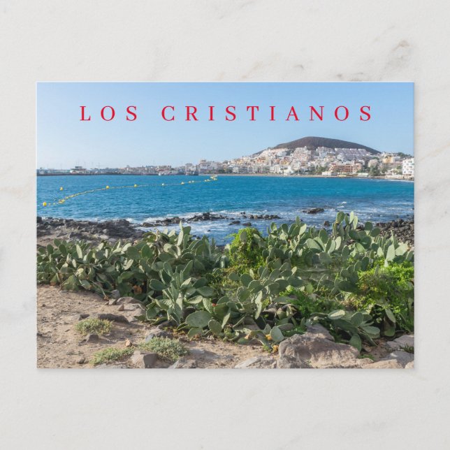 Tenerife Los Cristianos vyvykort Vykort (Framsida)