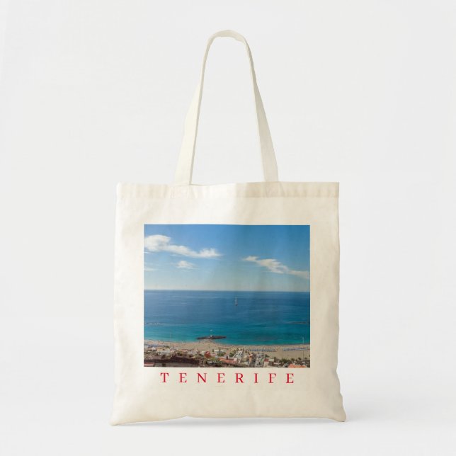 Tenerife Playa de Las Vistas tote bag Tygkasse (Framsidan)