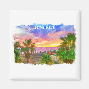 Tenerife Spain Canary Island vintage resor Magnet
