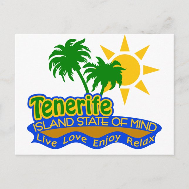 Tenerife State of Mind vycard Vykort (Framsida)