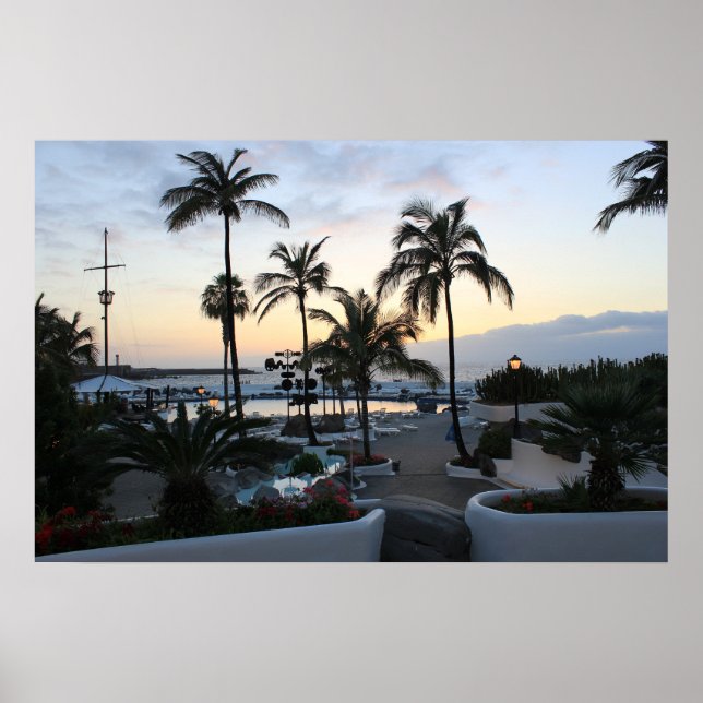 Tenerife Sunset Poster (Framsidan)