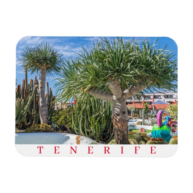 Tenerife träd-kylmagnet magnet (Horisontell)