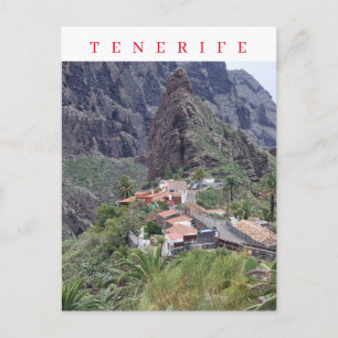 Tenerife vy över Masca vykort