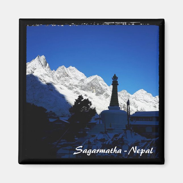 Tengboche, Everest trek, Himalayas - Nepal Magnet (Framsidan)