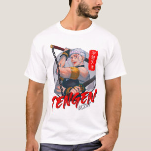 Tengen Uzui Ljud-Hashira-konst T Shirt