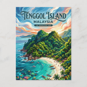 Tenggol Island Malaysia Vykort