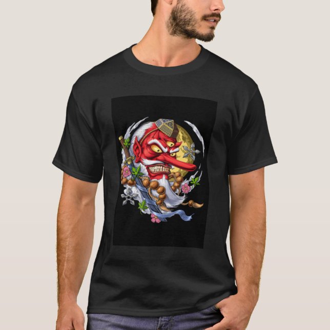 Tengu Japansk demon2163png2163 T Shirt (Framsida)