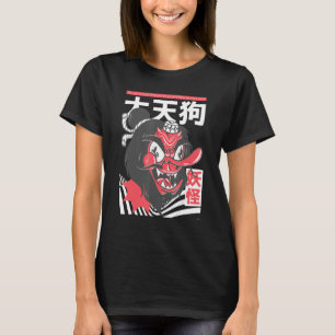 Tengu Mask Japansk estesisk, japansk Tengu T Shirt