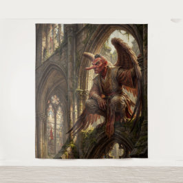 Tengu Perched in the Ruined Cathedral