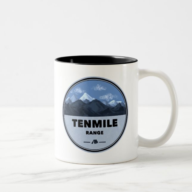 Tenmile Range Colorado Camping Två-Tonad Mugg (Höger)