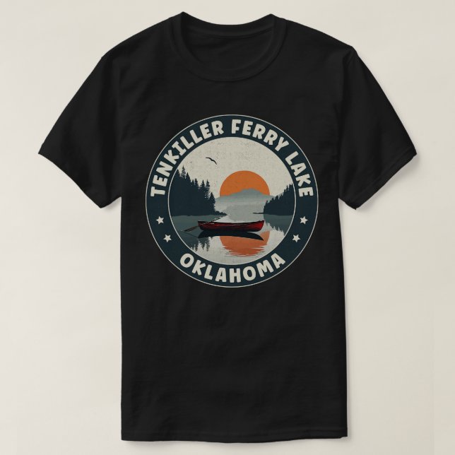 TenmördarFerry Sjö Oklahoma Sunset T Shirt (Design framsida)