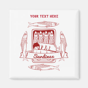 Tenn av sardiner magnet