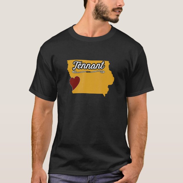 TENNANT IOWA IA USA Cute Souvenir Merch US City T Shirt (Framsida)