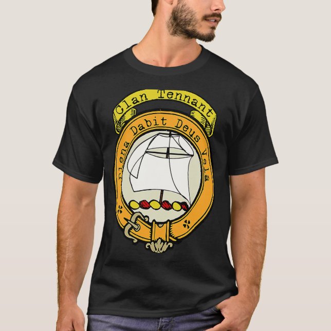 Tennant Klan Scottish Vapensköld T Shirt (Framsida)