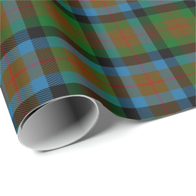 Tennant Klan Tartan Presentpapper (Rullad Hörn)