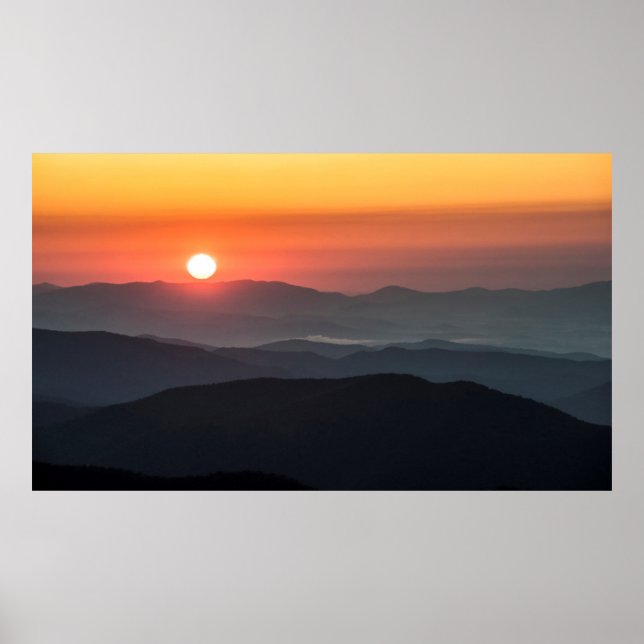 Tennant Mt, Graveyard Fields-området, soluppgång Poster (Framsidan)