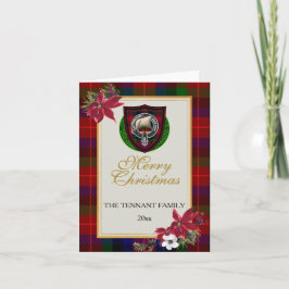 Tennant Scottish Clan Tartan & Crest Kort