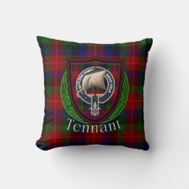 Tennant Scottish Clan Tartan & Crest Kudde