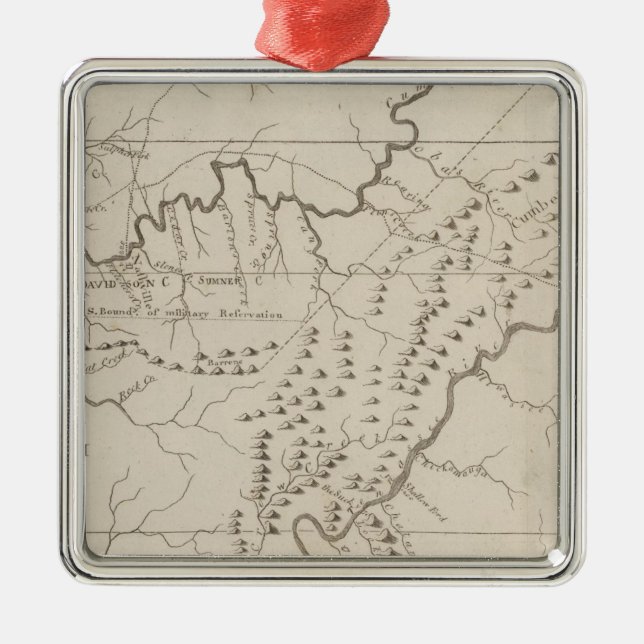 Tennassee Julgransprydnad Metall (Framsidan)