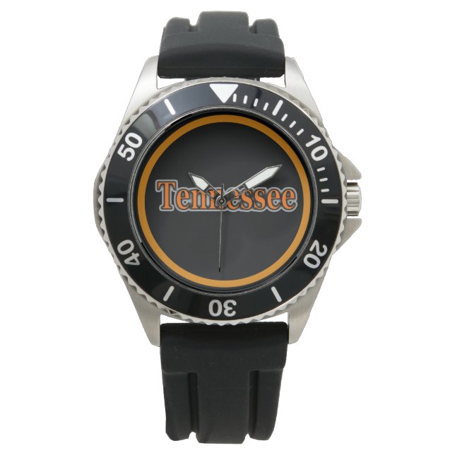 Tennesee Black & Orange Watch Armbandsur (Framsida)