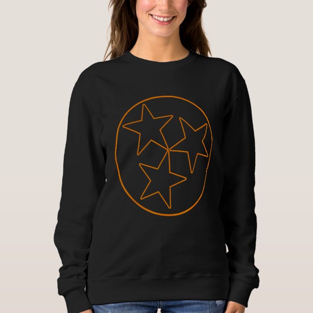 Tennesse Statlig flagga disline Stars Football Flä T Shirt (Framsida)