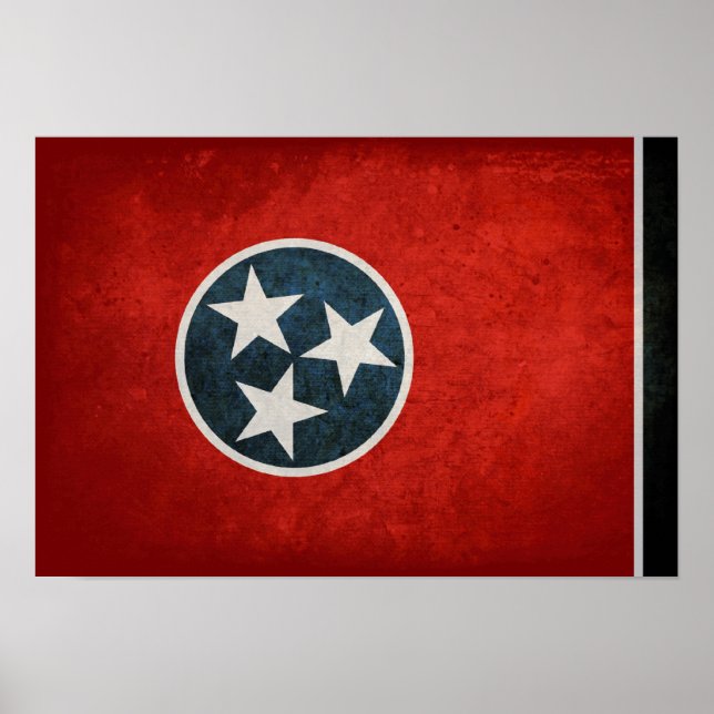 Tennessean Flagga Poster (Framsidan)