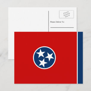 Tennessean Flagga, Tennessee, Flagga Vykort