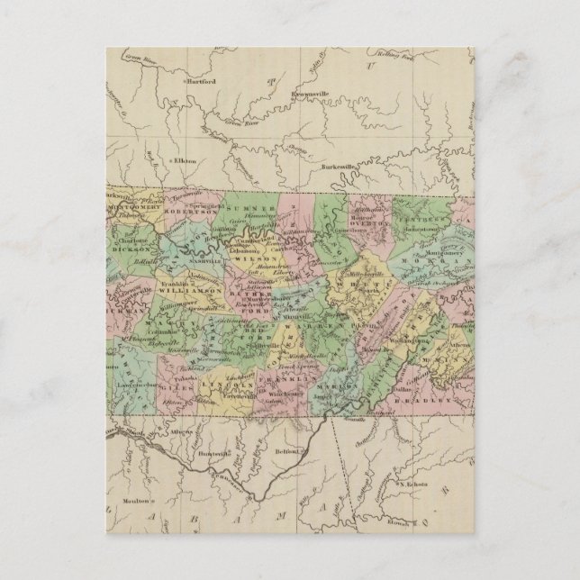 Tennessee 4 vykort (Framsida)