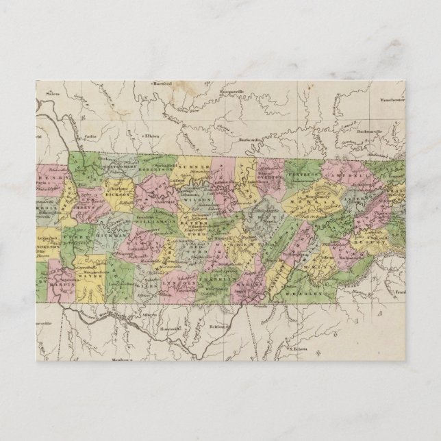 Tennessee 4 vykort (Framsida)