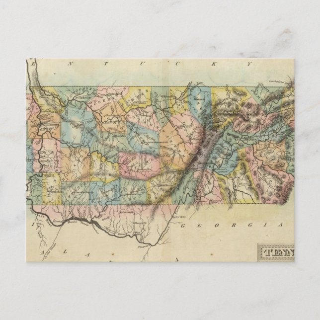 Tennessee 5 vykort (Framsida)