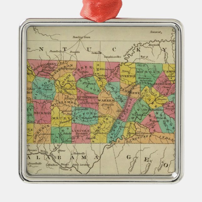 Tennessee 7 julgransprydnad metall (Framsidan)