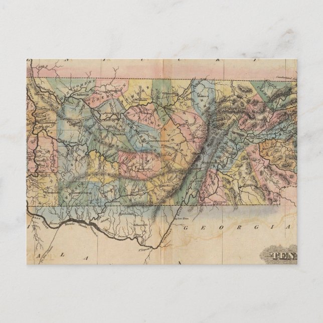 Tennessee 7 vykort (Framsida)