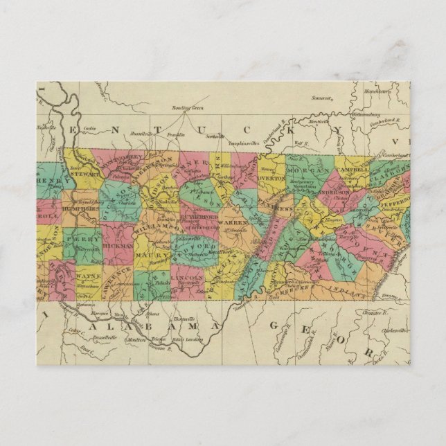 Tennessee 7 vykort (Framsida)