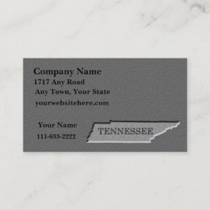 Tennessee Affärskort Carved stone-utseende Visitkort