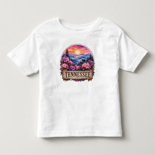 Tennessee Americana Blommig Patriotisk Statlig Des T Shirt