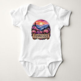 Tennessee Americana Blommig Patriotisk Statlig Des T Shirt