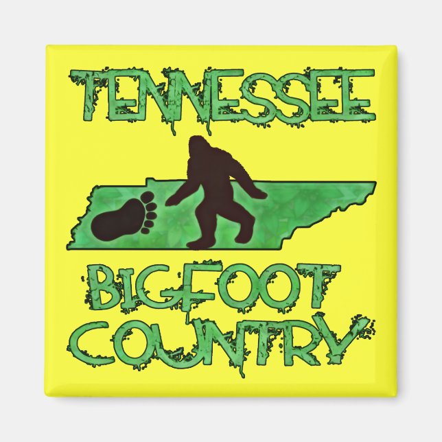 Tennessee är Bigfoot Land Magnet (Framsidan)