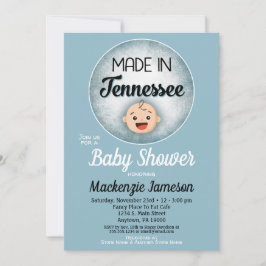 Tennessee Baby Shower Funny Blue Boys-inbjudan Inbjudningar